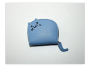 カードケース ミニ財布 小銭入れ カードホルダー 猫 ネコ レディース 女性 婦人 フェイクレザー じゃばら ファスナー 大容量 猫耳 ラウンドファスナー カード入れ 尻尾 しっぽ かわいい キュート お洒落 コンパクト 贈り物 プレゼント 大人 ギフト 母の日 誕生日 クリスマス