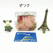 コインケース 小銭入れ がま口財布 レディース 女性 女の子 ミニ財布 ミニウォレット 小物入れ キャンバス 花柄 フラワー バラ コンパクト ピンク カラバリ豊富