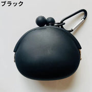 コインケース 小銭入れ 小物入れ レディース メンズ 男女兼用 ユニセックス がま口 カラビナ付き 黒 白 青 ピンク シリコン シンプル 小銭 硬貨 小物 収納 保管 カラバリ豊富