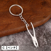 キーホルダー キーリング 工具型 レディース メンズ 男女兼用 ユニセックス ツール型 モンキーレンチ スパナ ドライバー のこぎり 雑貨 女性 男性 贈り物 プレゼント ギフト
