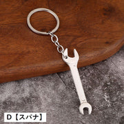キーホルダー キーリング 工具型 レディース メンズ 男女兼用 ユニセックス ツール型 モンキーレンチ スパナ ドライバー のこぎり 雑貨 女性 男性 贈り物 プレゼント ギフト