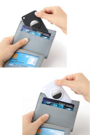 AirTag エアタグ用 保護ケース カードタイプ 薄型 極薄 財布収納 ウォレットカードホルダー 紛失防止 耐衝撃 軽量 透明