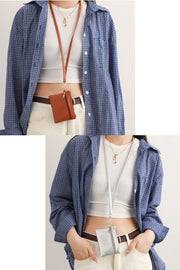 コインケース 小銭入れ 小物入れ レディース メンズ 男女兼用 ミニ財布 首掛け ネックストラップ付き レザー調 シンプル 小物 収納 旅行 お出かけ