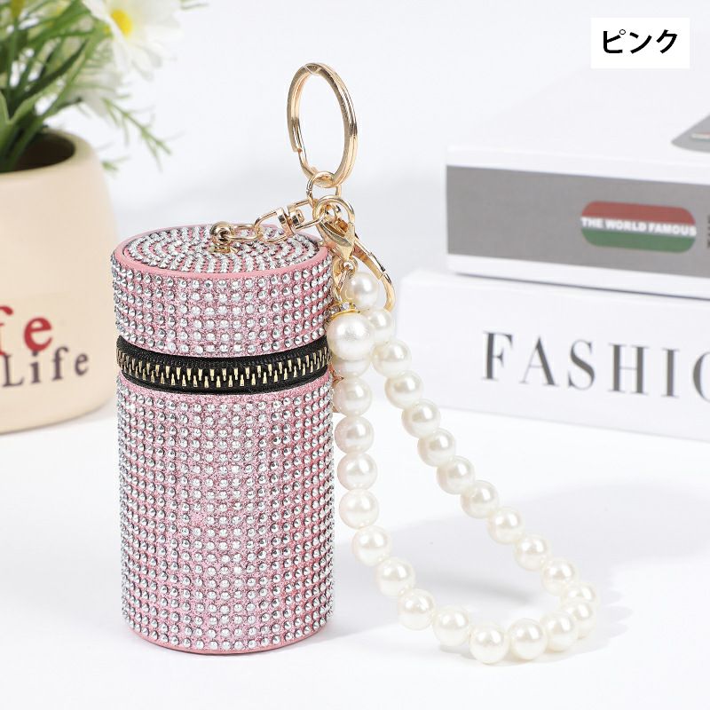 化粧ポーチ リップケース バッグチャーム キーホルダー 小物入れ イヤホンケース 商品画像5