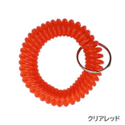 コイルブレスレット 2個セット リストキー キーホルダー キーリング 手首 伸縮性 スパイラル カールバンド 紛失防止 鍵 ロッカー ジム 温泉 銭湯 サウナ スパ 施設 イベント 無地 ブラック ホワイト シンプル 便利 日用品 雑貨