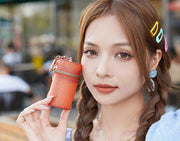 リップケース 化粧ポーチ リップホルダー 口紅ケース 口紅ホルダー 収納 キーホルダー ナスカン キーリング 持ち運び クリアカラー ラメ スケルトン 持ち歩き コンパクト 化粧グッズ メイク用品 便利