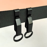 キーホルダー 単品 キーリング ベルト リュックサック 装着 ダブルリング 2重リング 金属製 鍵 カギ アウトドア 登山 キャンプ お出かけ 便利