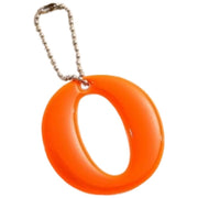 反射キーホルダー 5個セット リフレクター キーリング チャーム 光る 夜間 アルファベットO 安全グッズ 通学 通勤 塾 習い事 散歩 子供 大人