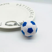 キーホルダー キーリング サッカー ボール スポーツ 部活 クラブ チーム ユニーク かわいい おしゃれ 目印 プレゼント