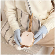 コインケース 小銭入れ お財布 ミニポーチ 女性用 PUレザー トースト 食パン型 小物入れ コスメポーチ 化粧品収納 かわいい