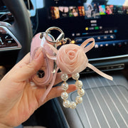 バッグチャーム キーホルダー キーリング 携帯チャーム チャーム 鞄 スマホ 花 フラワー 目印 モチーフ かわいい おしゃれ
