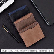 2つ折り財布 男女兼用 メンズ レディース PUレザー ブラック ブラウン シンプル 薄め コンパクト カードポケット