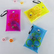 アクセサリーポーチ ミニポーチ カラビナ付き キーホルダー 小物入れ クリア 透明 ポーチ 収納ケース リップポーチ 小物収納 ケース クリアケース おしゃれ かわいい レディース 女性 女子 大人女子 持ち運び ポータブル