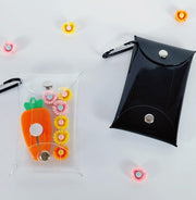 アクセサリーポーチ ミニポーチ カラビナ付き キーホルダー 小物入れ クリア 透明 ポーチ 収納ケース リップポーチ 小物収納 ケース クリアケース おしゃれ かわいい レディース 女性 女子 大人女子 持ち運び ポータブル