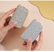 キーケース スマートキーケース 鍵入れ レディース 女性 メンズ 男女兼用 ラメ キーカバー カラビナ ファスナー ジッパー 持ち運び 持ち歩き キーホルダー おしゃれ スマート かわいい シンプル 上品 プレゼント ギフト