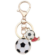 キーホルダー キーリング ナスカン付き バッグチャーム サッカー ボール スポーツ 雑貨 飾り 部活 クラブ 記念品 贈り物 プレゼント ギフト