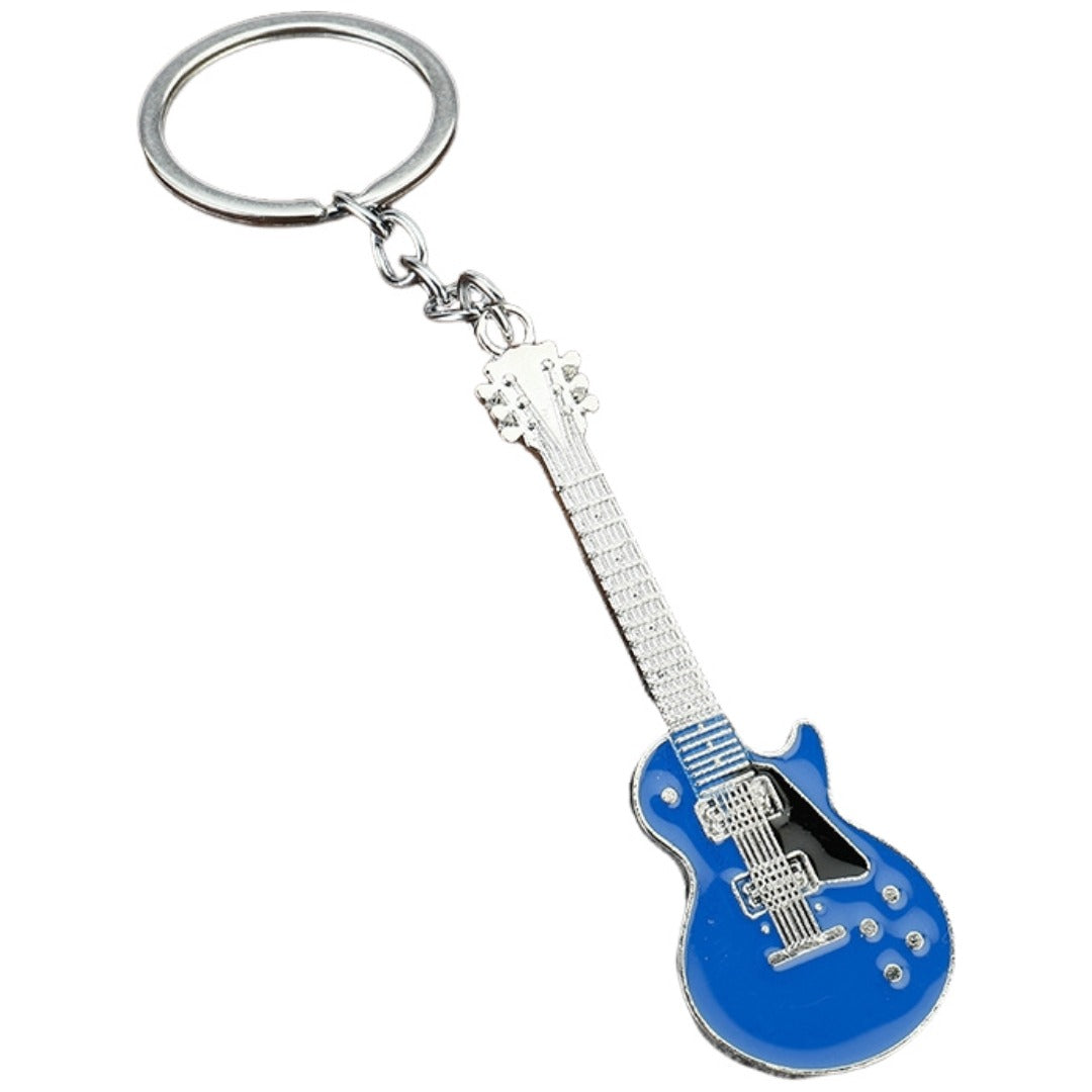 キーホルダー キーリング バッグチャーム ギター 楽器 飾り 軽音 バンド 可愛い おしゃれ 部活動 記念品 引退 プレゼント 贈り物 ギフト
