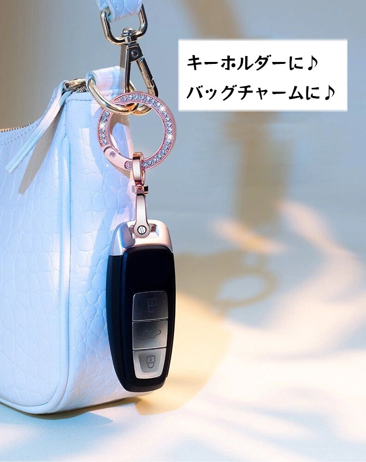 カラビナ キーホルダー 丸型 キーリング 単品 1個 商品画像2