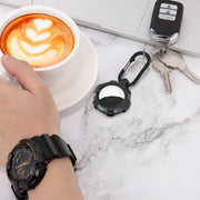 Air tag用ケース Air tag用カバー スマホ関連雑貨 スマホアクセサリー 丸形 ラウンド カラビナ型 キーホルダー キーリング ブラック ブルー ホワイト ピンク シンプル クール かっこいい おしゃれ