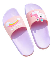 シャワーサンダル ラバーサンダル フラットサンダル つっかけ ぺたんこ ユニコーン キッズ ジュニア 子供用 レディース 親子ペア お揃い 靴 シューズ 虹 アニマル 動物 海水浴 ビーチ プール 夏 カラフル カジュアル ポップ 可愛い かわいい 女の子 男の子 女児 男児 子ども用 こども用 高学年 中学生