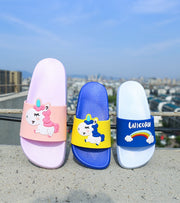 シャワーサンダル ラバーサンダル フラットサンダル つっかけ ぺたんこ ユニコーン キッズ ジュニア 子供用 レディース 親子ペア お揃い 靴 シューズ 虹 アニマル 動物 海水浴 ビーチ プール 夏 カラフル カジュアル ポップ 可愛い かわいい 女の子 男の子 女児 男児 子ども用 こども用 高学年 中学生