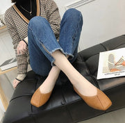 パンプス フラットパンプス ぺたんこ 靴 Vカット スクエアトゥ レディース PUレザー 無地 合皮 シューズ おしゃれ かわいい きれいめ 上品 カジュアル デイリー ローヒール シンプル デイリー くつ クツ 通勤 オフィス お出かけ 女性用 婦人用