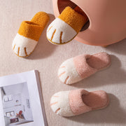 スリッパ 前詰まり ルームシューズ レディース メンズ 男女兼用 ユニセックス 室内履き ネコ 猫 ねこ かわいい おしゃれ もこもこ 暖かい あったか ブラウン ピンク グレー