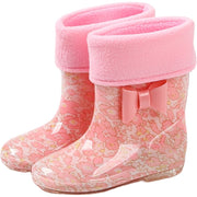 長靴 レインシューズ レインブーツ 子供用 雨靴 雨具 靴 くつ リボン 裏起毛 おしゃれ 可愛い かわいい キッズ 15-19cm こども 子ども 女の子 男の子 女児 男児 ハート 星 スター 花柄 フラワー イチゴ デザイン豊富 通園 通学
