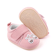 ベビーシューズ ベビー キッズ 子ども靴 紐なし マジック テープ バンド バイク SMILE プリント 履きやすい ラバーソール 滑りにくい シンプル かわいい ソフト お出かけ 散歩 カジュアル 男の子 女の子 ピンク ブルー ベージュ ライトグリーン 11cm 12cm 13cm