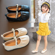 バレエシューズ パンプス 子供用 キッズ ジュニア 女の子 ワンストラップ フェイクパール フォーマル ぺたんこ靴 くつ フェイクレザー PU おしゃれ かわいい お出かけ お呼ばれ パーティー イベント 発表会 卒業 卒園 入園 入学式 女児 子ども