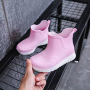 レインシューズ レインブーツ 雨靴 キッズ ジュニア 子供用 女の子 男の子 ショートブーツ くつ 防水 防滑 柔らかい 履きやすい 雨の日 梅雨対策 雨具 シンプル 通学 お出かけ 女子 男子 こども用
