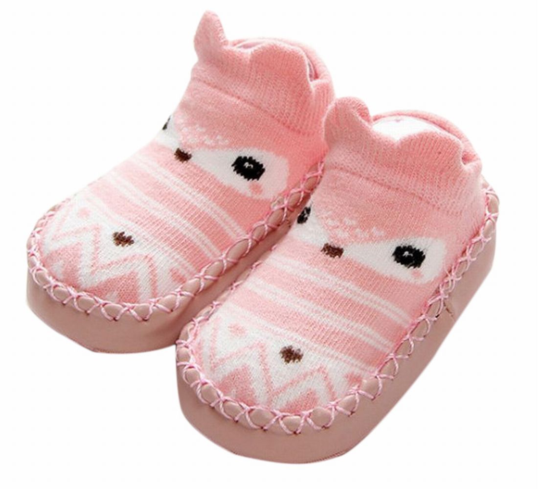 ブーティ ファーストシューズ ルームシューズ ベビー 赤ちゃん 厚底 ピンク バリエーション画像