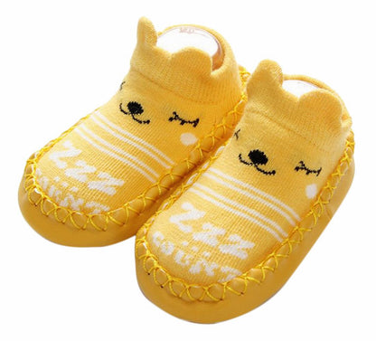 ブーティ ファーストシューズ ルームシューズ ベビー 赤ちゃん 厚底 イエロー バリエーション画像