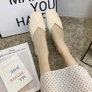 ミュール サンダル スクエアトゥ フラット 前詰まり ローヒール PU フェイクレザー レディース 女性 おしゃれ 上品 かわいい ぺたんこ シンプル カジュアル きれいめ 単色 くつ クツ 婦人用