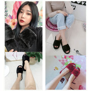 スリッパ ルームシューズ レディース 婦人用 室内履き 前あき フラット フェイクファー シンプル もこもこ ふわふわ おしゃれ かわいい 部屋用 習い事 教室 デイリー 普段使い 秋 冬 女性