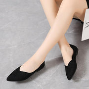 パンプス フラットパンプス ローヒール ぺたんこ 靴 ポインテッドトゥ スエード調 レディース 女性 無地 シンプル おしゃれ カジュアル きれいめ シューズ