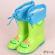 長靴 レインブーツ レインシューズ 子供 キッズ ジュニア 男の子 女の子 ボーイズ ガールズ 靴 シューズ 紐 長さ調節可能 中敷取り外し可能 二層 ダブル 保温 暖かい ふんわり 柔らかい 防水 曲がる 滑りにくい アニマル ゾウ カエル ウサギ クマ ロング丈 かわいい ビビッドカラー かっこいい おしゃれ 雨の日 梅雨 ツルツル 黄 赤 緑 青