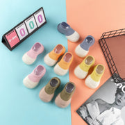 ファーストシューズ ルームシューズ 子供靴 ベビー 赤ちゃん 室内 0歳 1歳 2歳 3歳 11cm 12cm 13cm 14cm キッズ スリッポン 軽量 滑り止め 柔らかい 脱ぎやすい 履きやすい 15cm ナチュル かわいい カジュアル バイカラー
