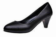 パンプス ミドルヒール ローヒール ウェッジソール 2.5cm 3cm 5cm レディース 靴 くつ クツ フォーマル ブラック 黒 仕事 就活 オフィス リクルート ビジネス シンプル 定番 ベーシック ラウンドﾄゥ アーモンドトゥ 冠婚葬祭 カジュアル 上品 女性 婦人