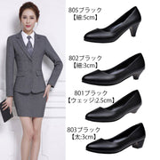 パンプス ミドルヒール ローヒール ウェッジソール 2.5cm 3cm 5cm レディース 靴 くつ クツ フォーマル ブラック 黒 仕事 就活 オフィス リクルート ビジネス シンプル 定番 ベーシック ラウンドﾄゥ アーモンドトゥ 冠婚葬祭 カジュアル 上品 女性 婦人