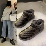 ブーツ ムートン風 レディース 女性 靴 ショート キルティング フェイクレザー ボア もこもこ ふわふわ 暖かい あったか 防寒 冬 かわいい おしゃれ