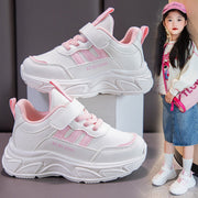 スニーカー 運動靴 ジュニア キッズ 子供 女の子 くつ シューズ マジック テープ 紐 結ばない 厚底 カジュアル スポーツ おしゃれ かわいい かっこいい 通園 通学
