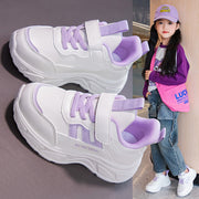スニーカー 運動靴 ジュニア キッズ 子供 女の子 くつ シューズ マジック テープ 紐 結ばない 厚底 カジュアル スポーツ おしゃれ かわいい かっこいい 通園 通学