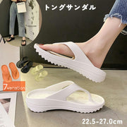 トングサンダル ビーチサンダル レディース 女性 メンズ 男性 男女兼用 ユニセックス お揃い ペアルック つっかけ 厚底 防水 防滑 リーフ柄 葉っぱ ボタニカル柄 ホワイト ブラック シンプル カジュアル おしゃれ クール かっこいい かわいい キュート 夏