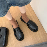 ローファー フォーマルシューズ 靴 くつ レディース 女性 フェイクレザー フラット 無地 定番 スタンダード おしゃれ シンプル 通学 学生 高校生 婦人靴 ブラック ブラウン
