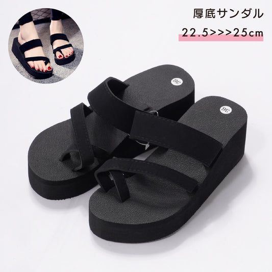 厚底サンダル サンダル ビーチサンダル レディース 女性用 厚底 商品画像