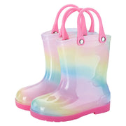長靴 レインブーツ レインシューズ キッズ 子供用 雨具 雨靴 くつ 持ち手 取手 ループ 引っかけ 滑り止め 雨対策
