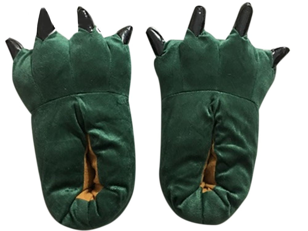 ルームシューズ アニマルスリッパ 恐竜スリッパ 室内履き 部屋履き 秋冬 グリーン バリエーション画像