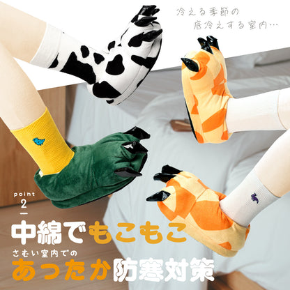 ルームシューズ アニマルスリッパ 恐竜スリッパ 室内履き 部屋履き 秋冬 商品画像4