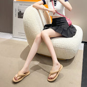 トングサンダル レディース 女性 ビーチサンダル スリッパ フラットソール ぺたんこ ローヒール 滑り止め シンプル 無地 単色 おしゃれ プール 海